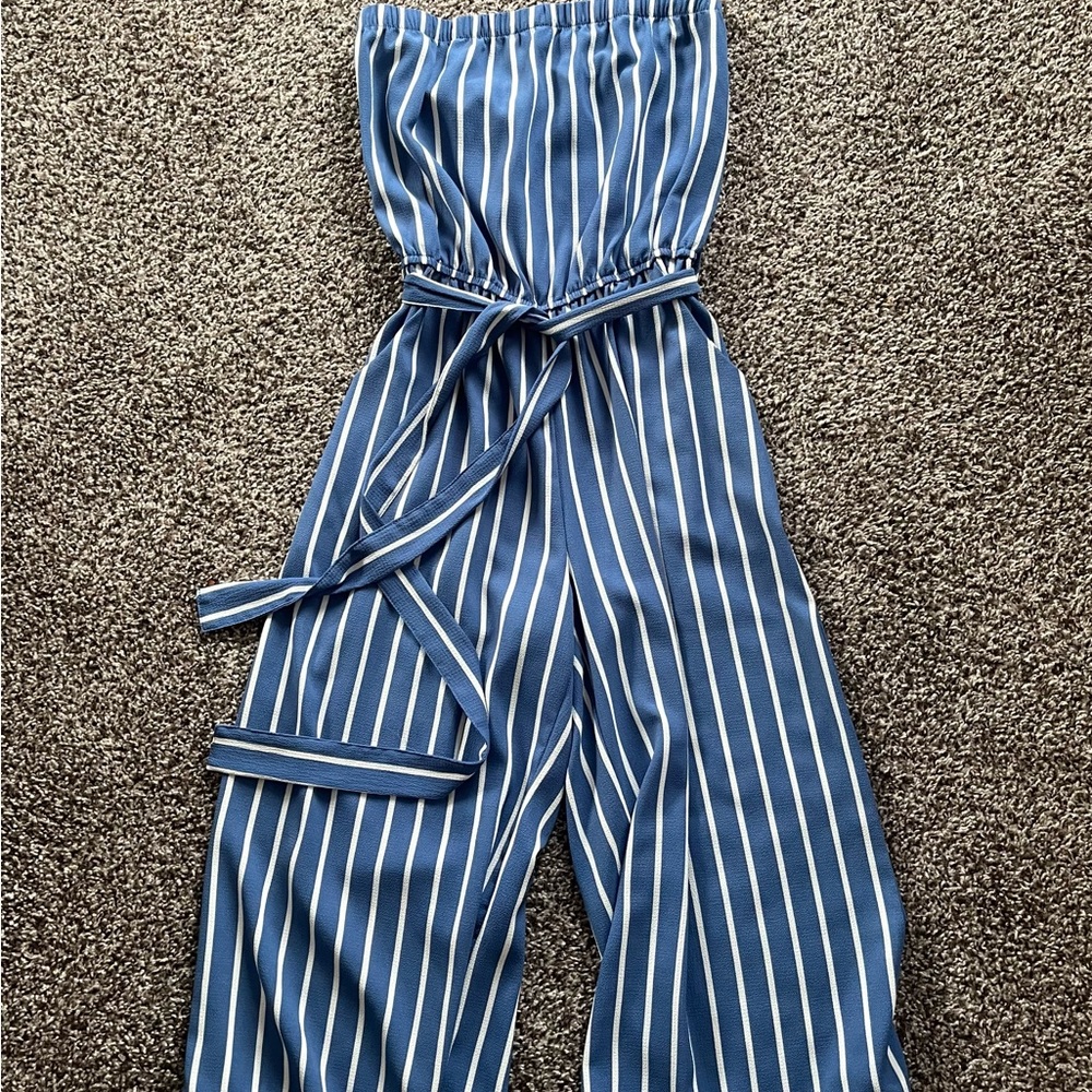 Striped Jumpsuit